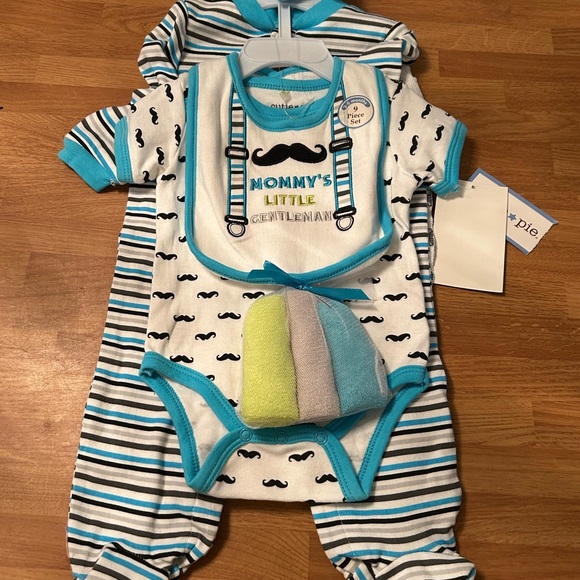 Kids One Piece Set - Blue and White - Picture 1 of 11